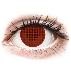 ColourVUE Crazy Lens - nedioptrické (2 čočky) Red Screen