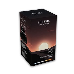 Lunesto Oranžová LED žárovka E27 bez modré složky pro lepší spánek