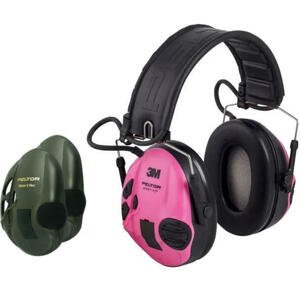 3M elektronický chránič sluchu Peltor SportTac Barva: Růžová / olivová