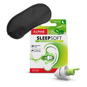 Alpine SleepSoft+MASKA špunty na spaní 1 pár