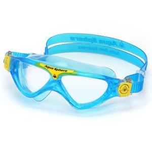 Aquaphere Vista Junior - dětské plavecké brýle Barva: Transparentní / žlutá / tyrkysová