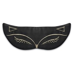 Černá Kočičí maska na oči na spaní