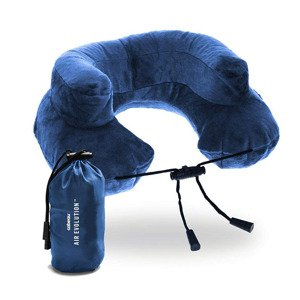 Cestovní nafukovací polštář Cabeau Air Evolution® - Modrý