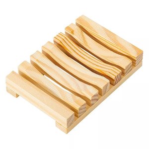 Dřevěná podložka pod mýdlo