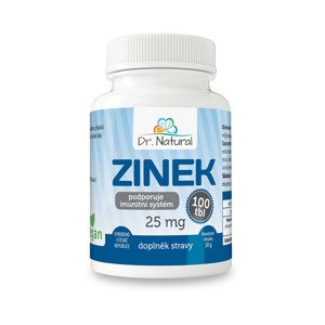 Dr.Natural Zinek 25 mg 100 tbl.