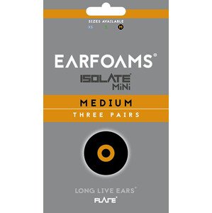 Earfoams® Isolate MiNi náhradní polštářky - 3 Páry Velikost: M