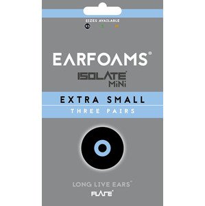 Earfoams® Isolate MiNi náhradní polštářky - 3 Páry Velikost: XS