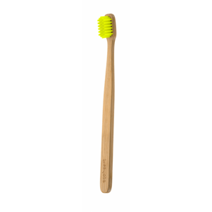 EcoHeart Dřevěný kartáček (extra soft) ve skle Barva: Žlutá