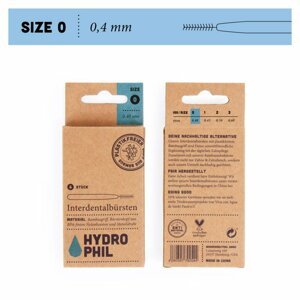 Hydrophil Bambusový mezizubní kartáček (6 ks) Tloušťka kartáčku: 0,4 mm