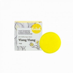 Kvitok Tuhý šampon s kondicionérem pro světlé vlasy Ylang Ylang Hmotnost: 25g