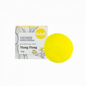 Kvitok Tuhý šampon s kondicionérem pro světlé vlasy Ylang Ylang Hmotnost: 50g