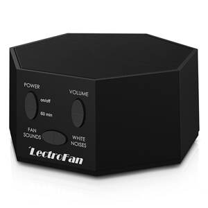 LectroFan Classic Přístroj na bílý šum pro lepší spánek Barva: Černá