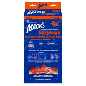 Mack's dětské tvarovatelné špunty do uší Množství v balení: 200 párů