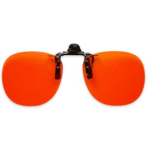 Oranžové klipy na brýle blokující modré světlo