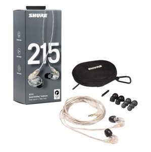 Shure SE215-EFS - In-Ear sluchátka Barva: Transparentní